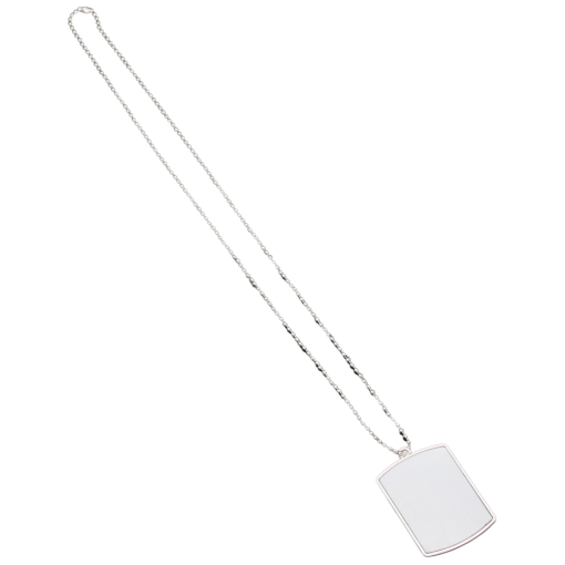 Army Dog Tag (White; 5cm x 3.5cm) Custom Printed