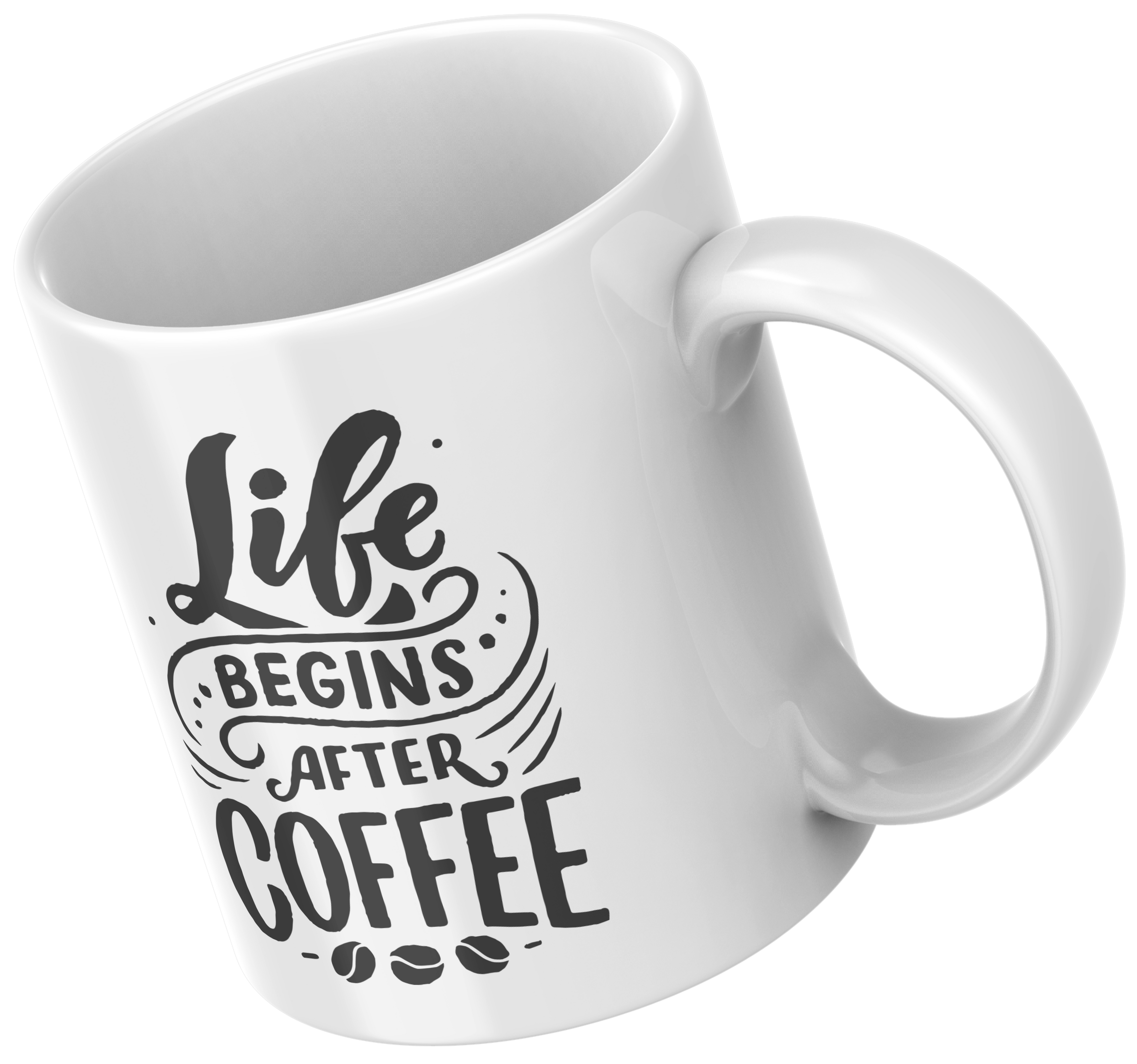 Printed Mug -Life Begins After Coffee