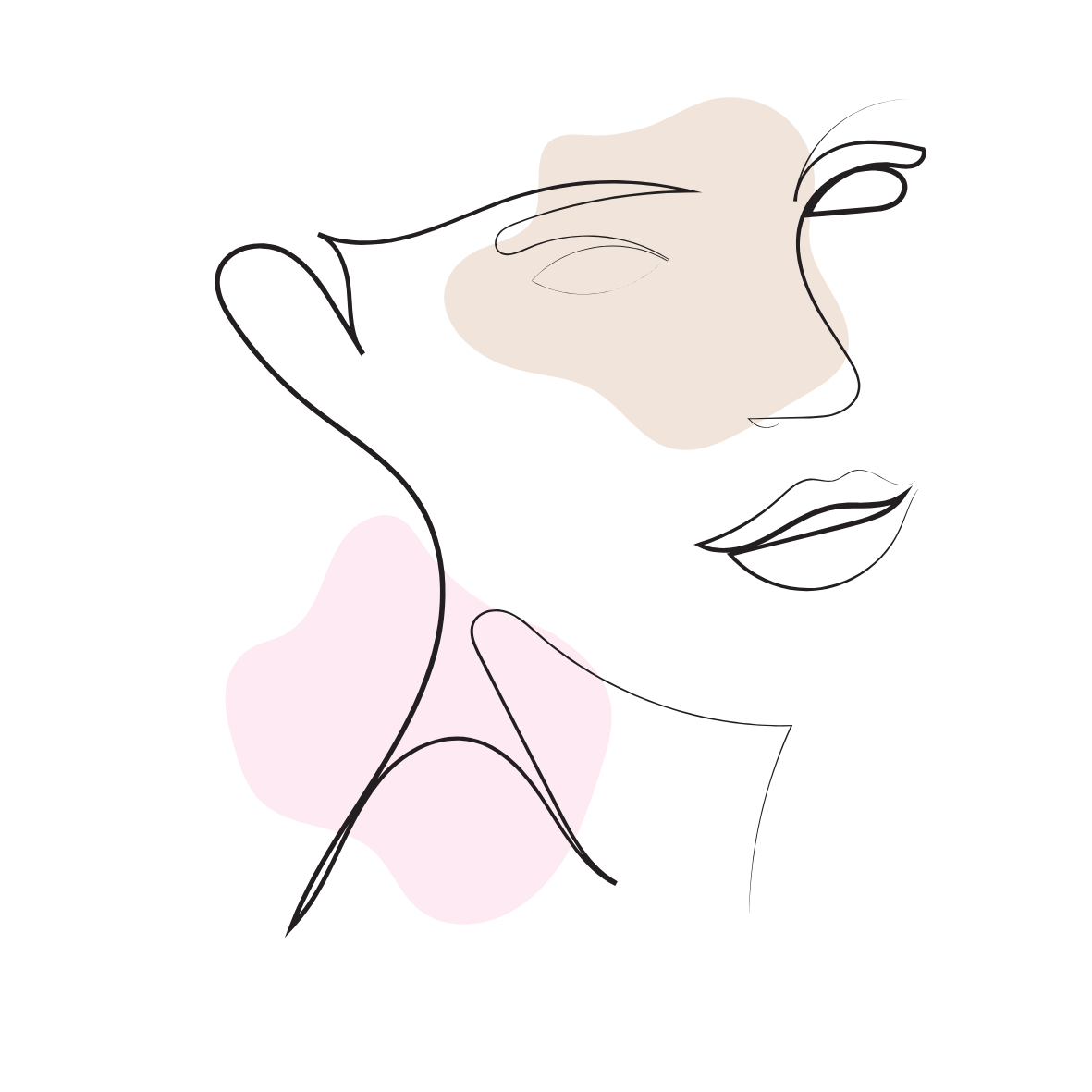 Printed Mug -Line Art Woman